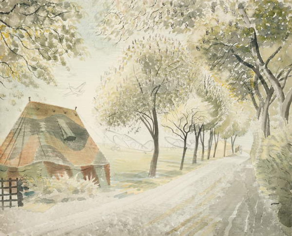 Detail of Road by an Airfield, c.1942 by Eric Ravilious