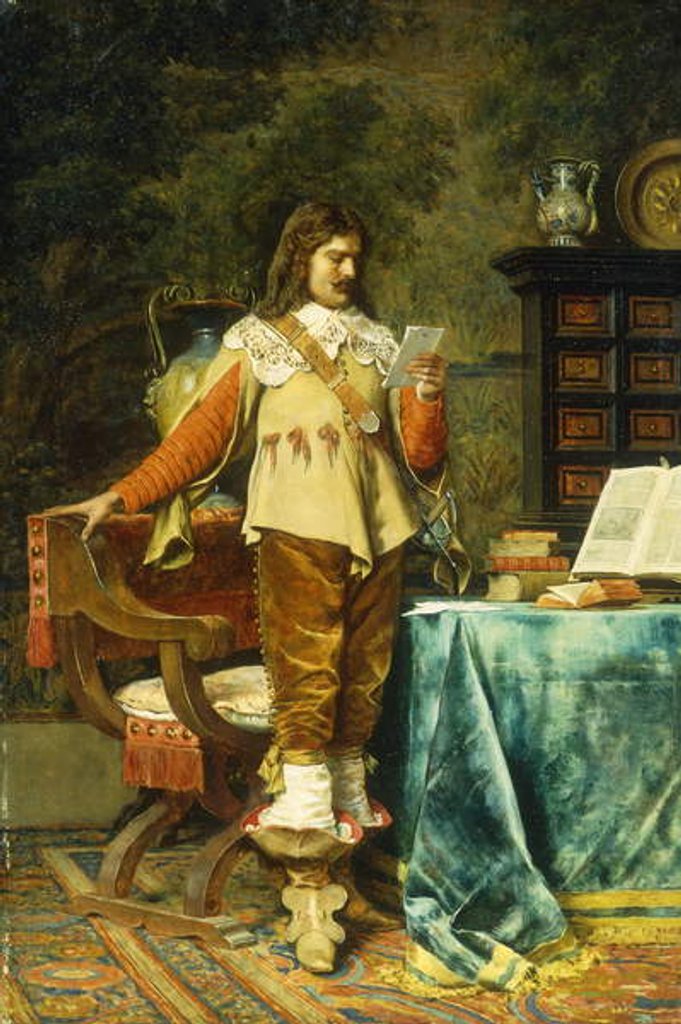 Detail of The Cavalier by Jean-Louis Ernest Meissonier