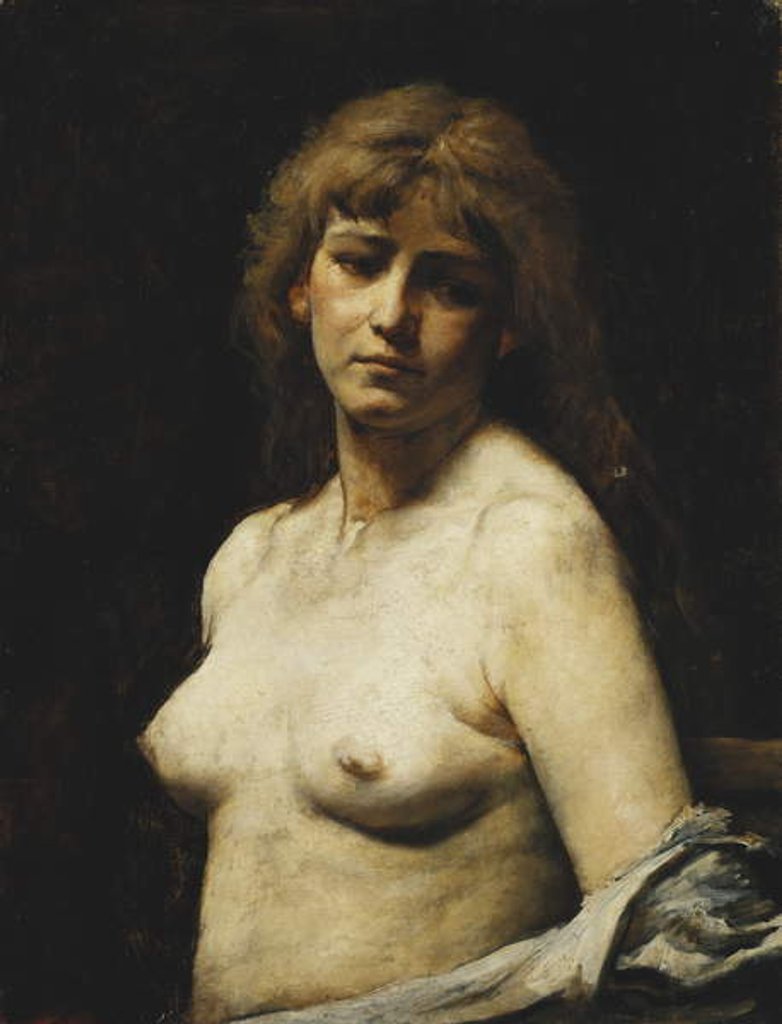 Detail of Nude; by Maurycy Gottlieb