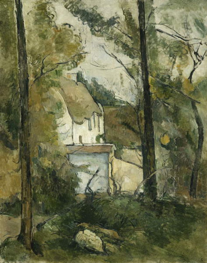 Detail of House in the Trees, Auvers; Maison Dans Les Arbres, Auvers, 1879 by Paul Cezanne