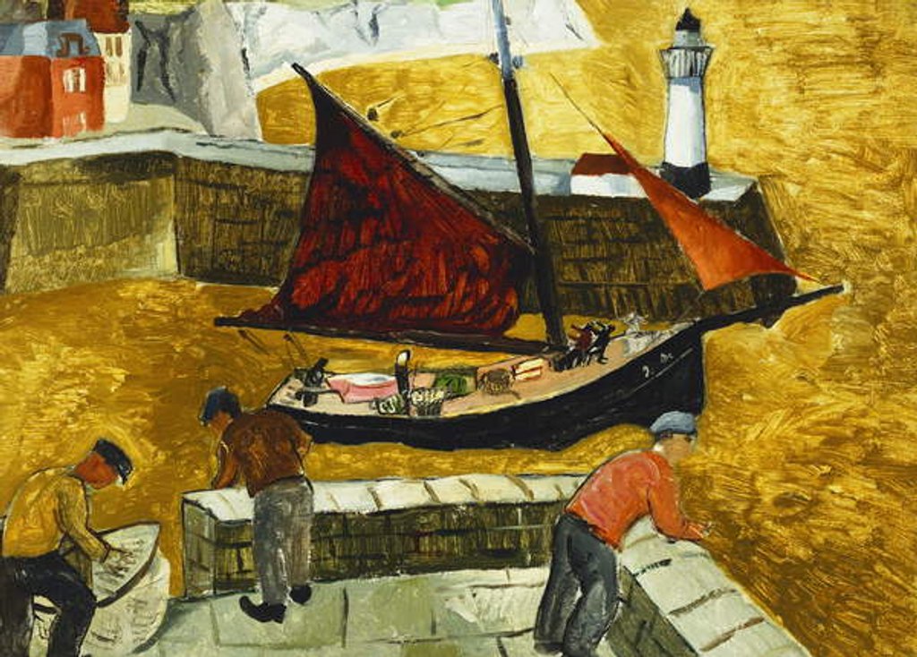 Detail of Mousehole, Cornwall, 1928 by Christopher Wood