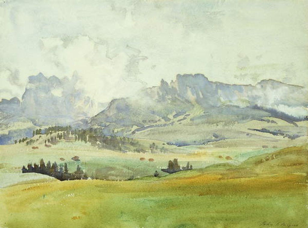 Detail of In the Dolomites, 1914 by John Singer Sargent