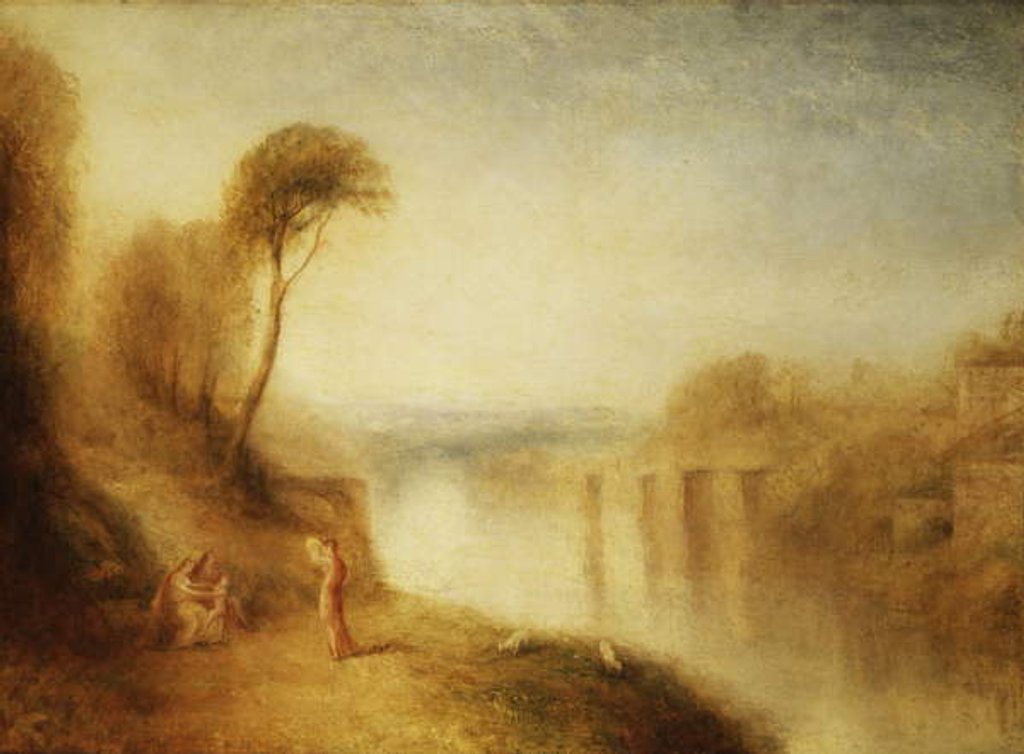 Detail of Landscape: Woman with Tamborine, c.1840-50 by Joseph Mallord William Turner