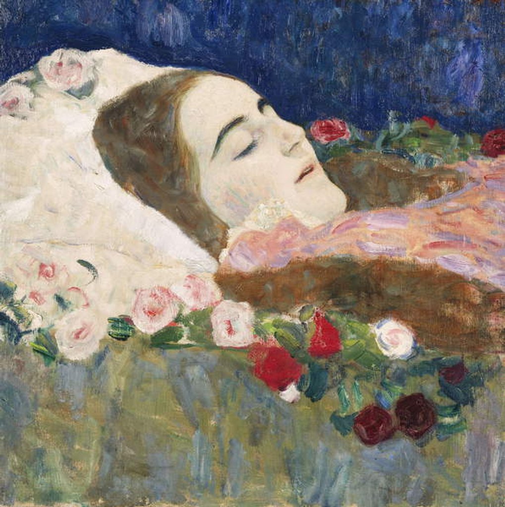 Detail of Miss Ria Munk on her Deathbed by Gustav Klimt