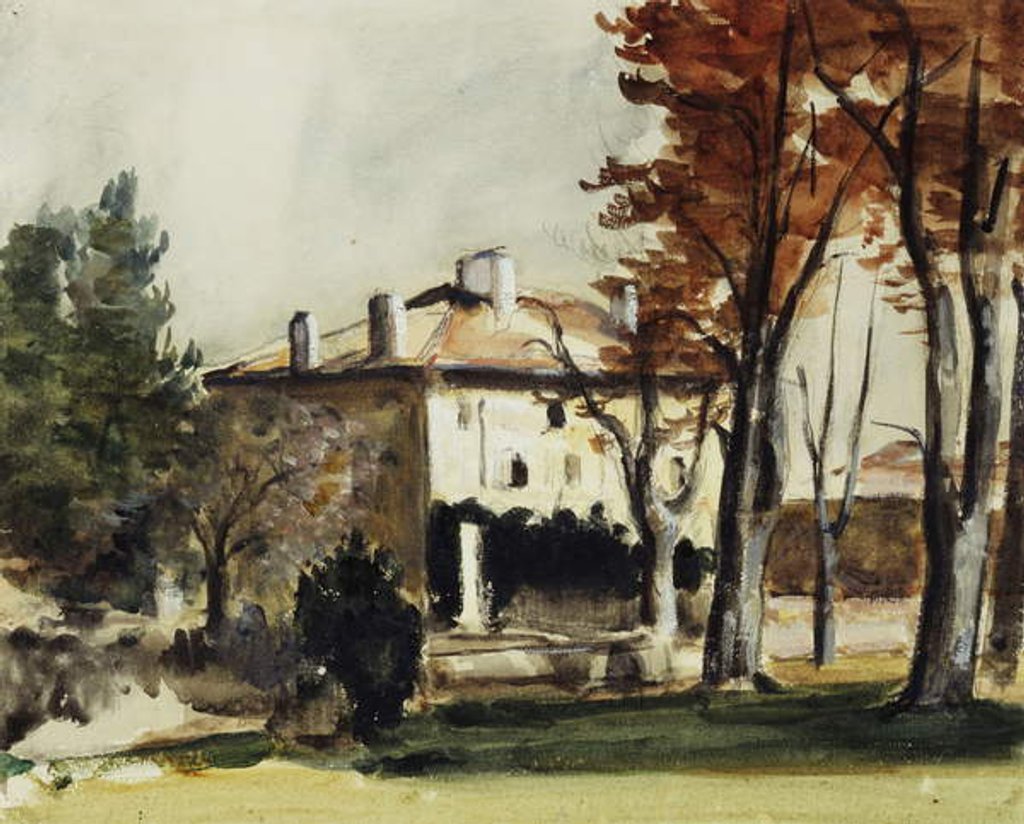 Detail of The House of the Jas de Bouffan; Le Manoir du Jas de Bouffan, c.1870 by Paul Cezanne