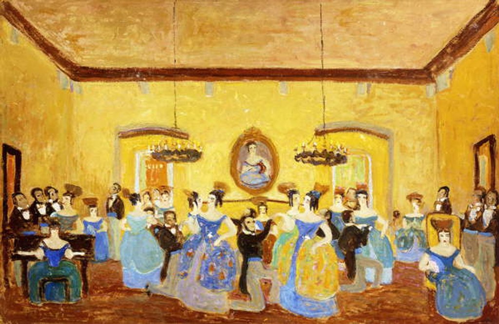 Detail of The Colonial Minuet; El Minue Colonial by Pedro Figari