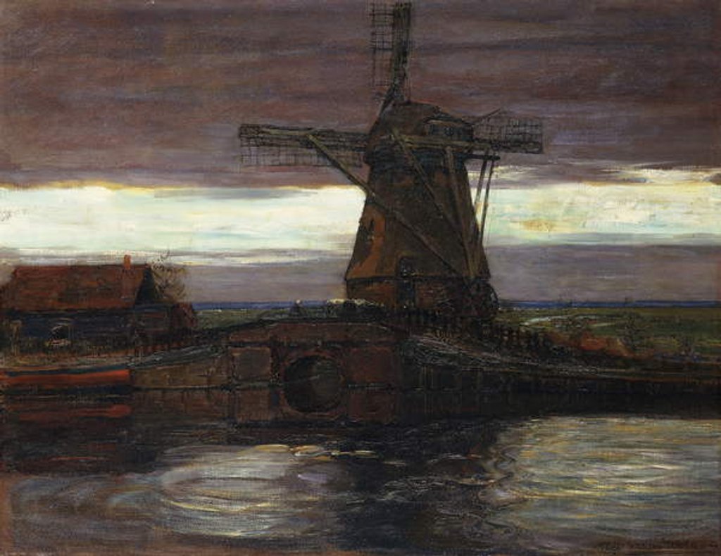 Detail of The Mill; Le Moulin, 1905-06 by Piet Mondrian