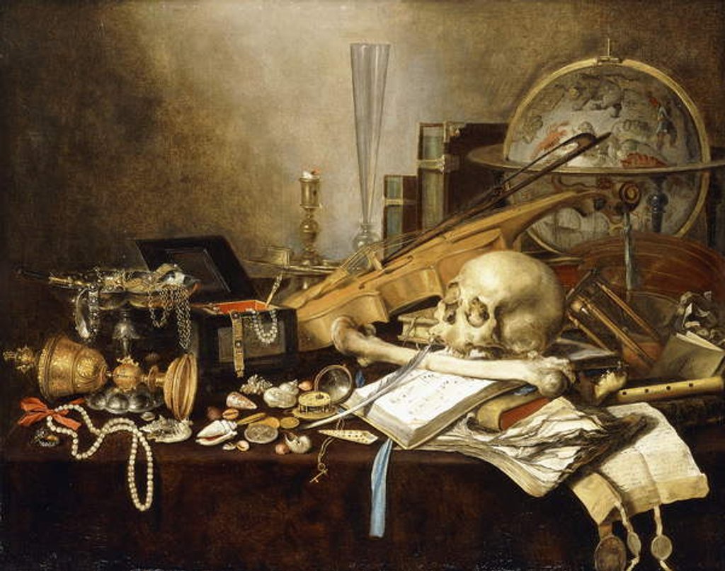 Detail of A Vanitas Still Life by Pieter Claesz