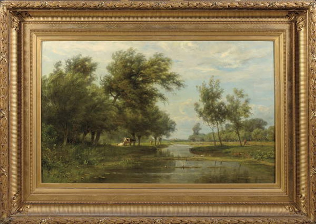 Detail of Landscape at Alblasserdam by Jan Willem van Borselen