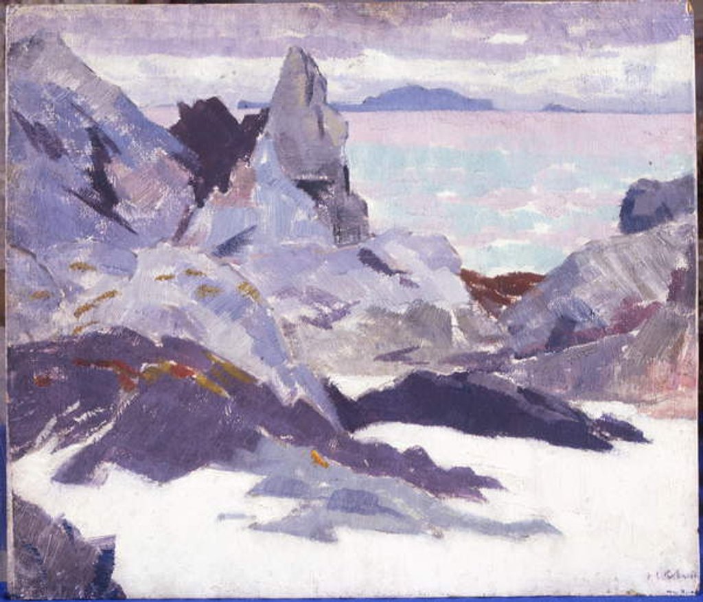 Detail of Cathedral Rock, Iona by Francis Campbell Boileau Cadell