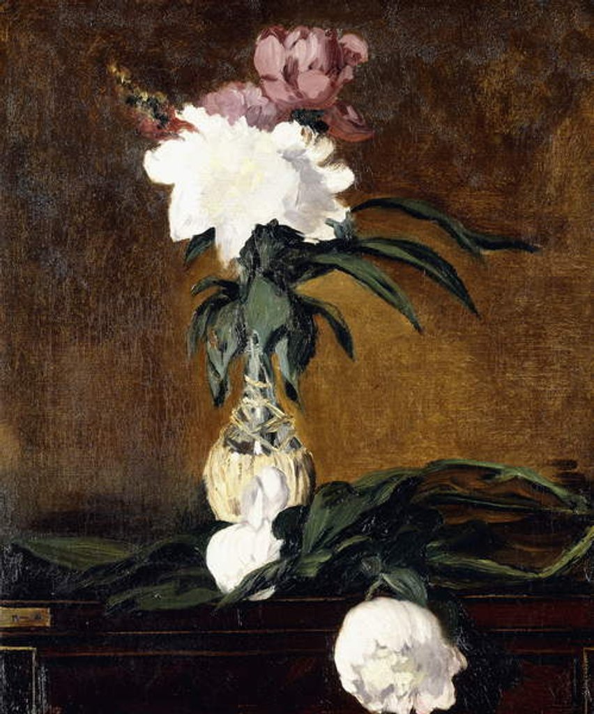 Detail of Peonies in a Bottle, 1864 by Edouard Manet