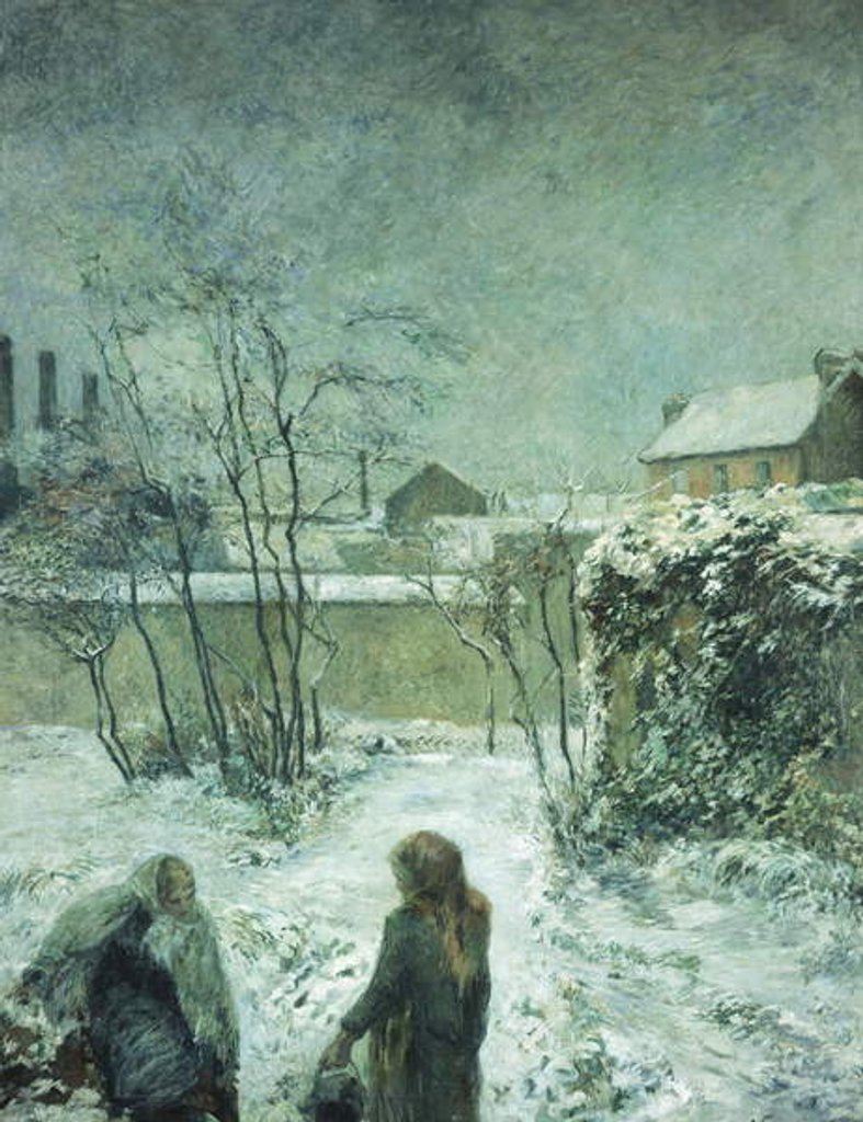 Detail of Snow, Carcel Road, 1883 by Paul Gauguin