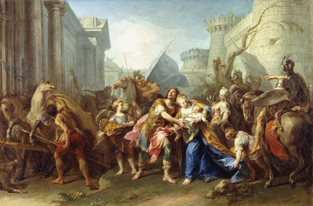 Detail of Hector Taking Leave of Andromache, 1727 by Jean II Restout