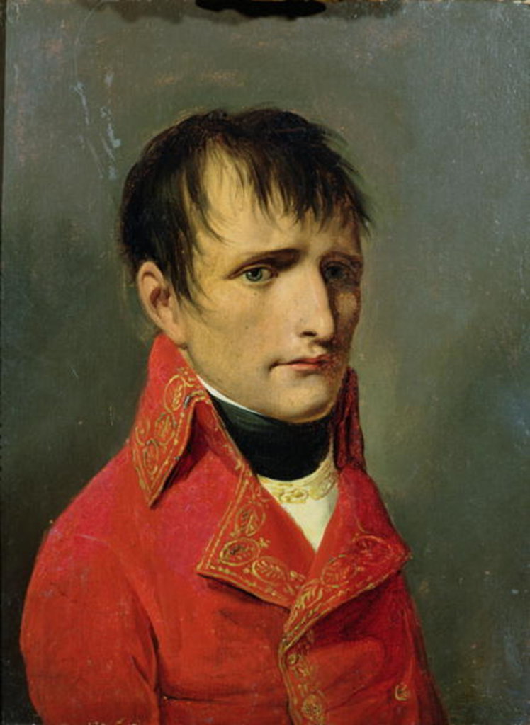 Detail of Napoleon Bonaparte Premier Consul by Louis Leopold Boilly