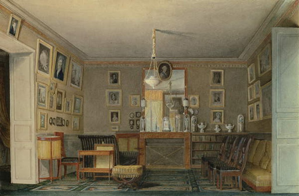 Detail of A Paris Connoisseur's Cabinet Room, c.1815 by Hilaire Thierry