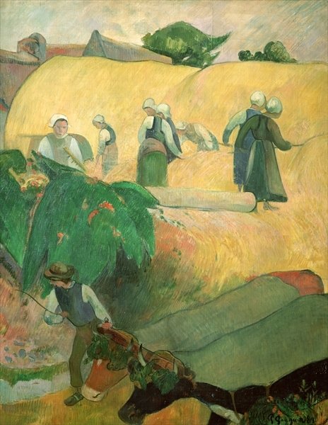 Detail of The Haystacks, 1889 by Paul Gauguin