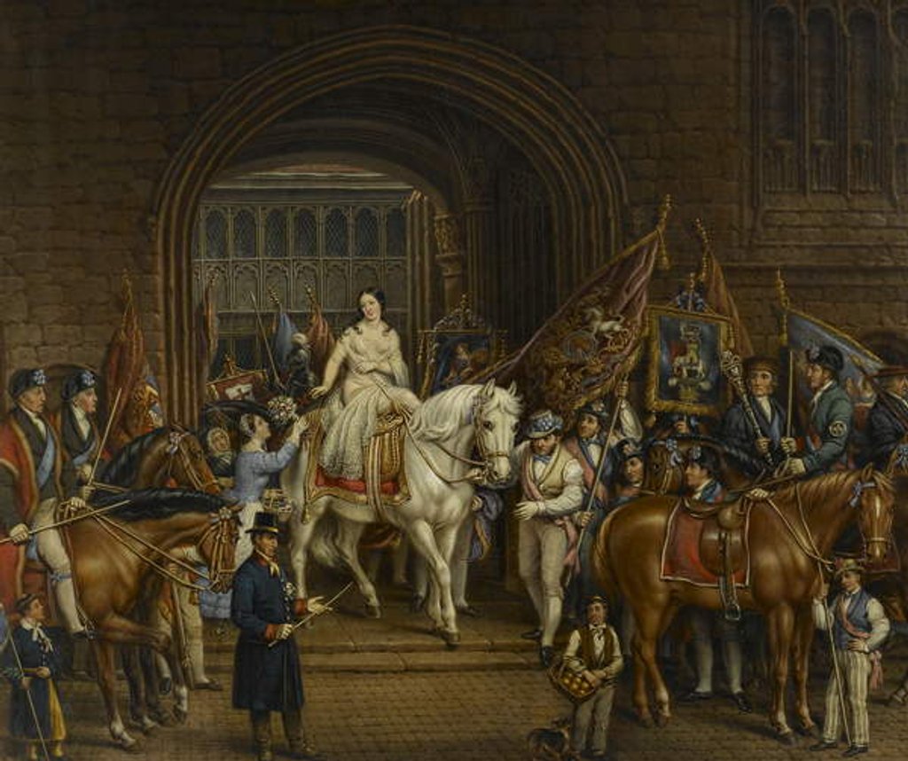 Detail of Lady Godiva Procession of 1829, 1867 by David Gee