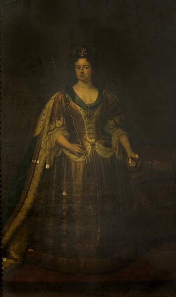 Detail of Queen Anne, early 18th century by Godfrey Kneller