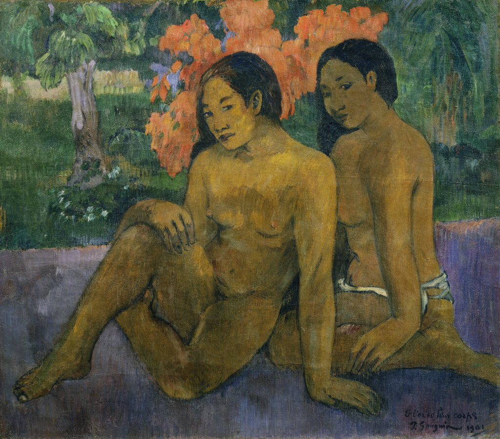 Detail of The Gold of Their Bodies by Paul Gauguin