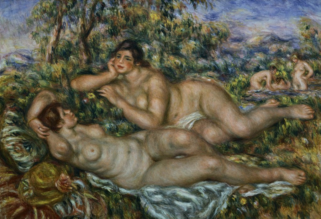 Detail of The Bathers by Pierre Auguste Renoir