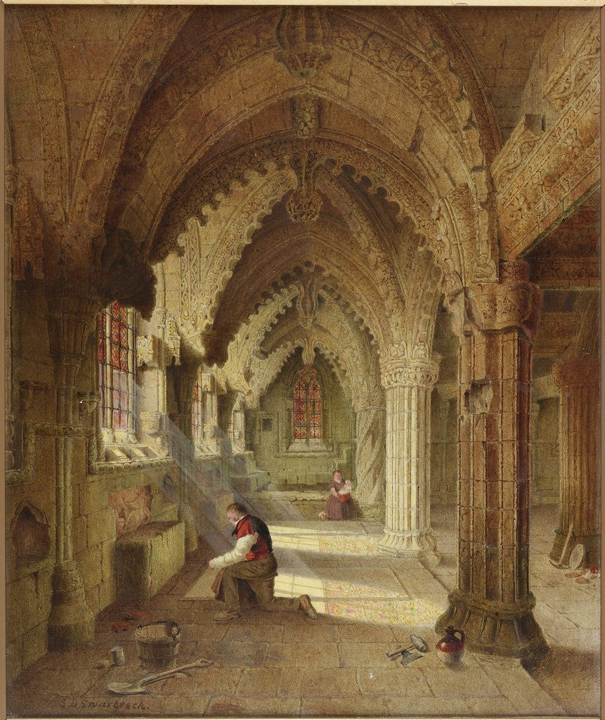 Detail of Rosslyn Chapel by Samuel Dukinfield Swarbreck