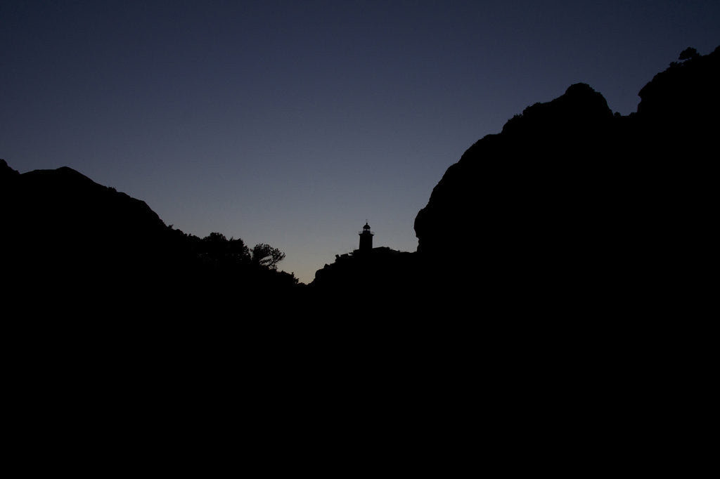 Detail of The lighthouse in the dark by Eugenia Kyriakopoulou