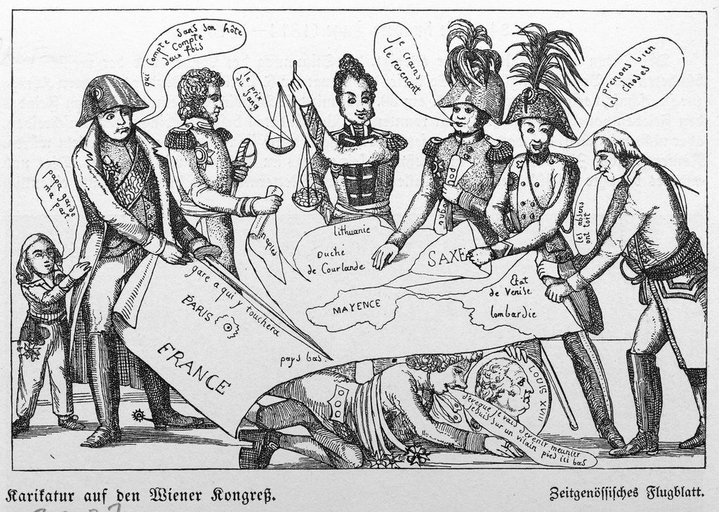 Detail of Caricature Of The Congress Of Vienna by Corbis