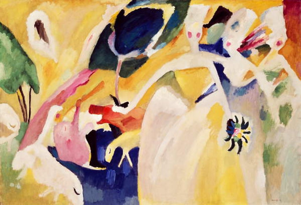 Detail of Pastoral, 1911 by Wassily Kandinsky