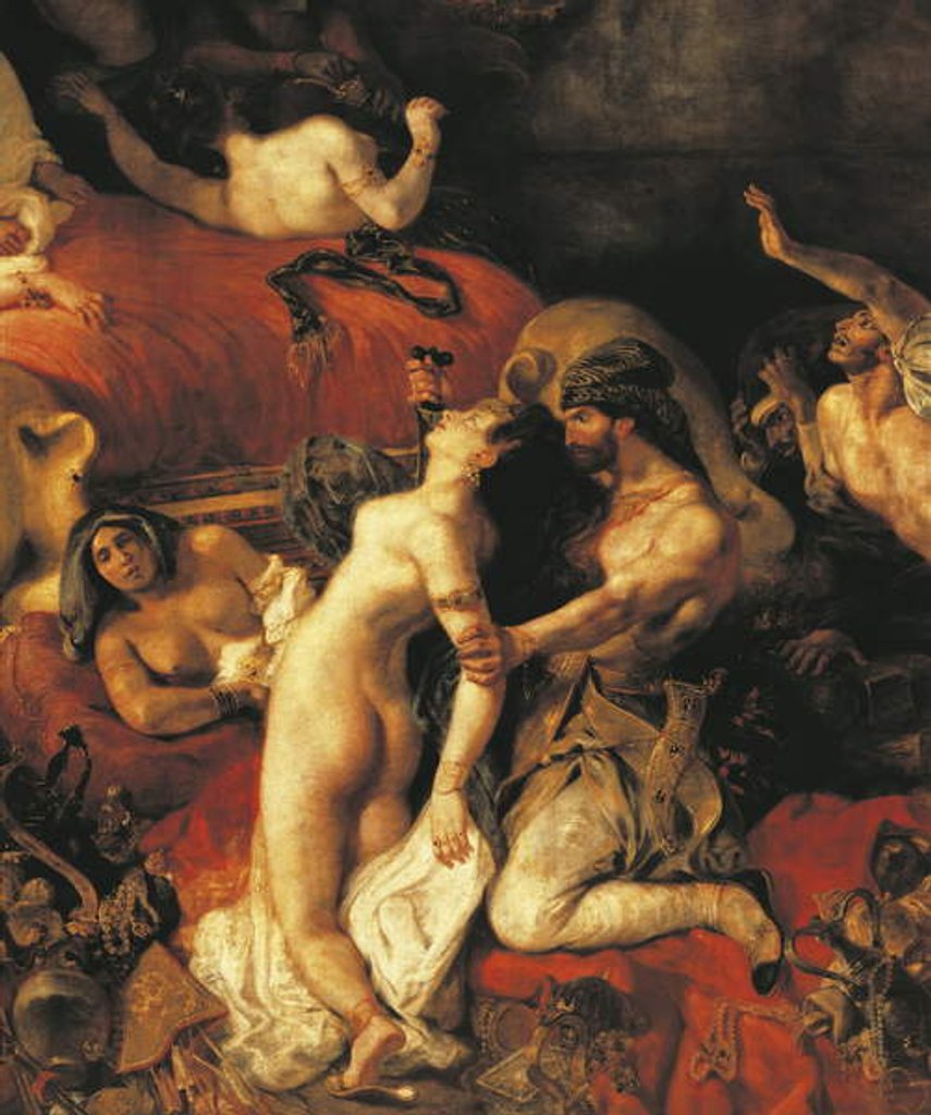 Detail of The Death of Sardanapalus, 1827 by Ferdinand Victor Eugene Delacroix