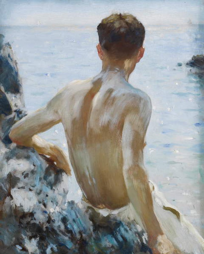 Detail of Beach Study, c.1928 by Henry Scott Tuke