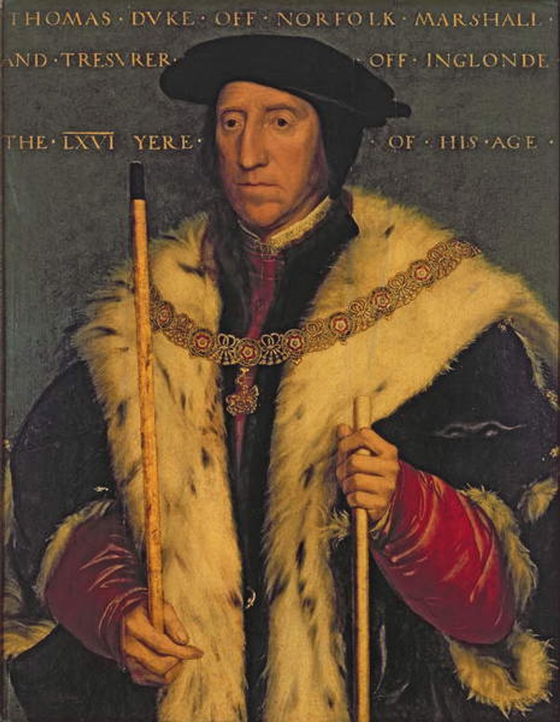 Detail of Thomas Howard, 3rd Duke of Norfolk by Hans Holbein the Younger