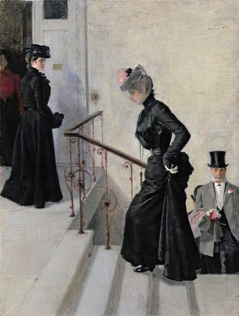 Detail of On the Steps by Peter Alexandrovich Nilus