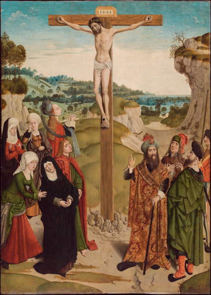 Detail of Crucifixion, c.1485 by Master of the Tiburtine Sibyl