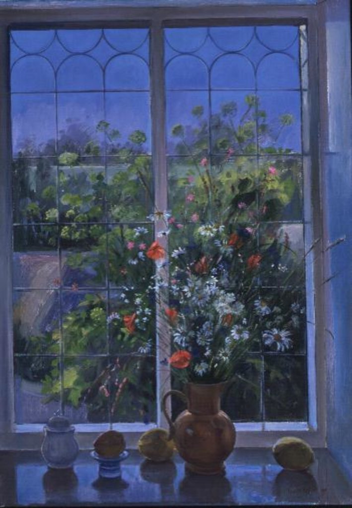 Detail of Summer Flowers at Dusk, 1990 by Timothy Easton