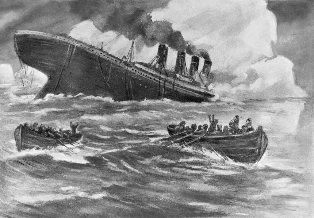 Detail of The Sinking of the Titanic by Corbis