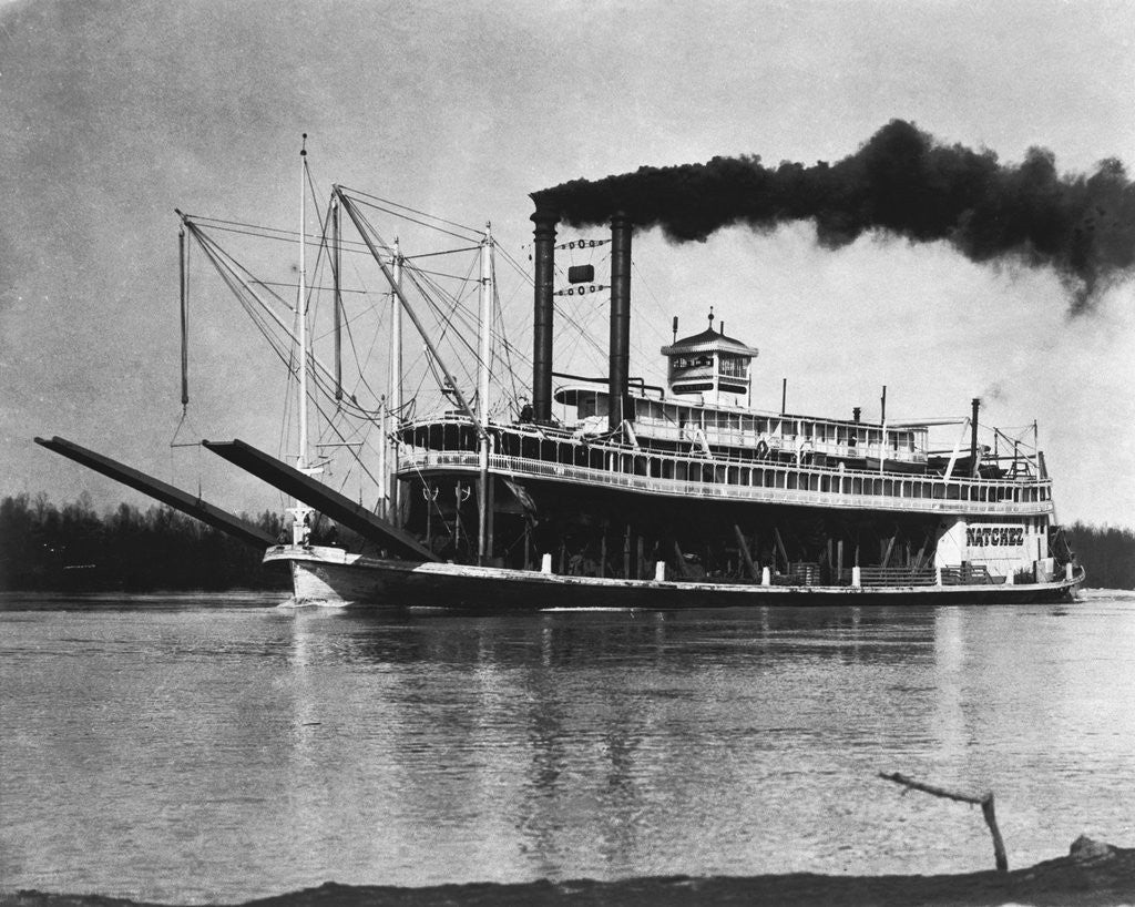 Detail of Mississippi River Steamboat by Corbis