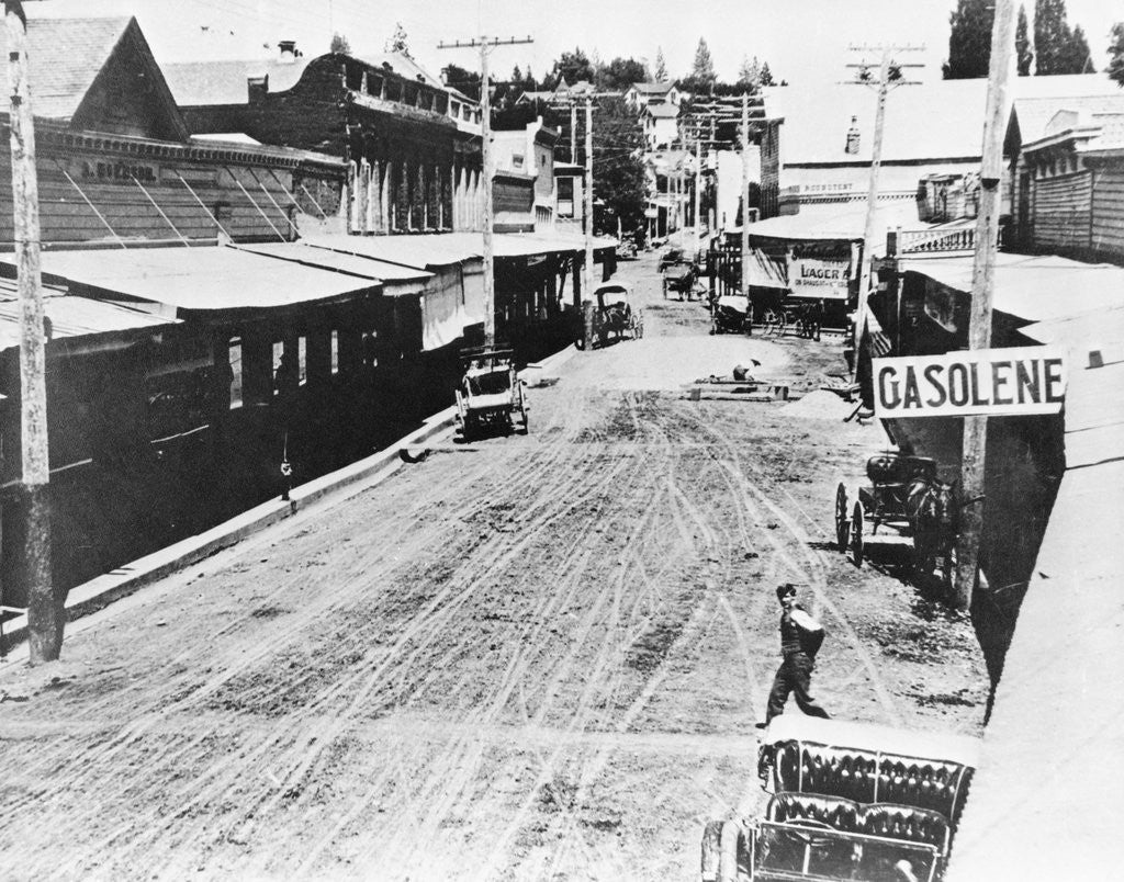 Detail of Placerville in 1900 by Corbis