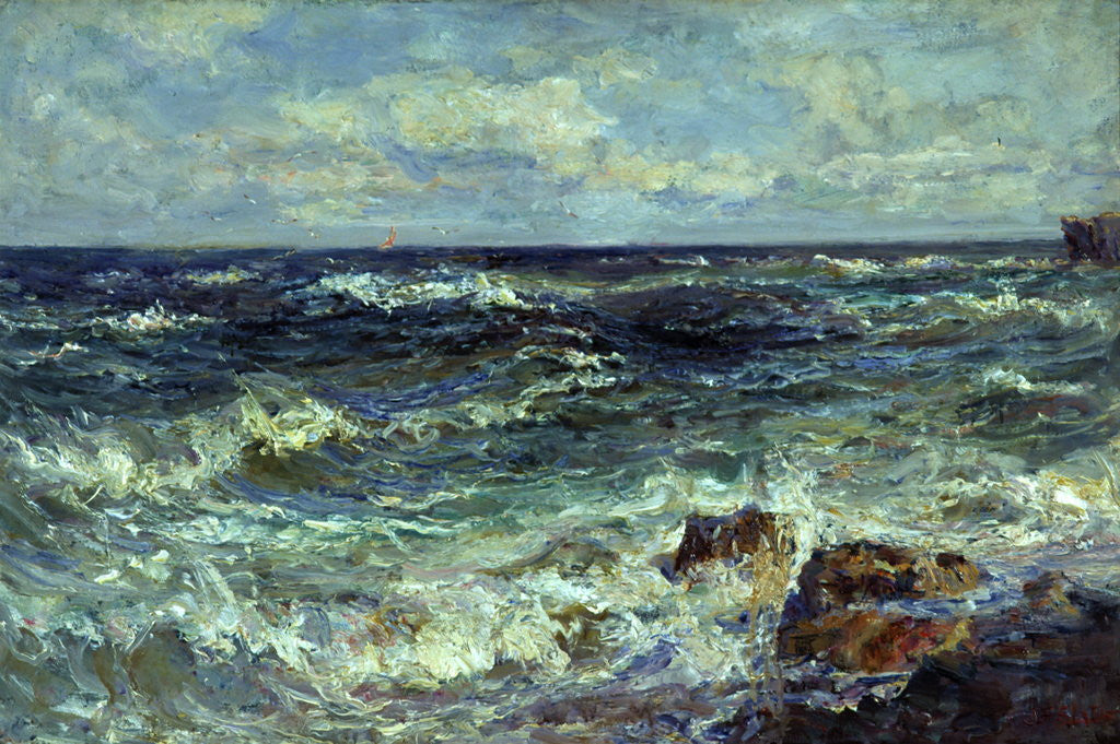 Detail of Seascape by John Falconar Slater