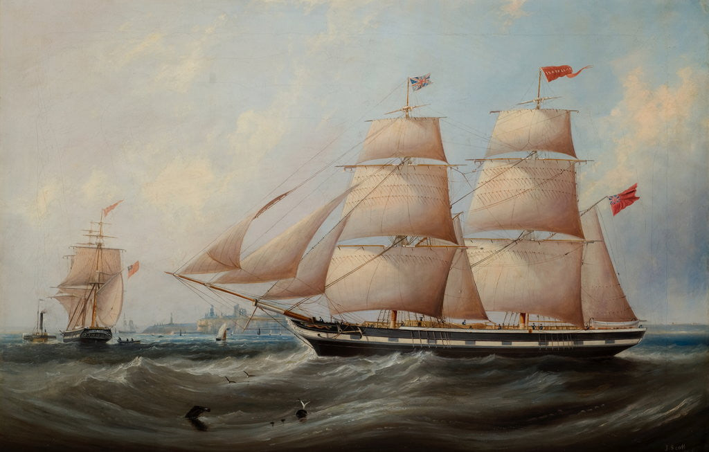 Detail of The Sailing Ship Isabella by John Scott