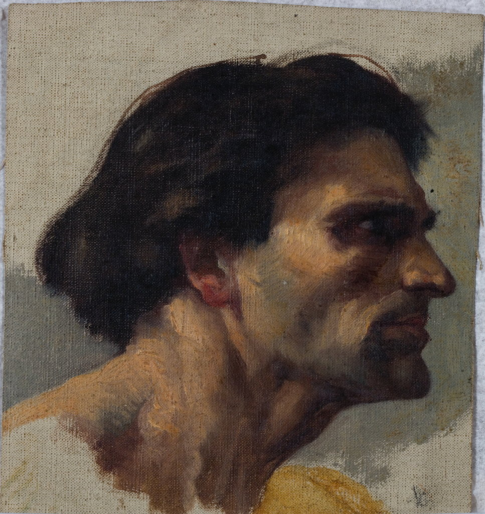 Detail of Study of a Head by Charles William Mitchell