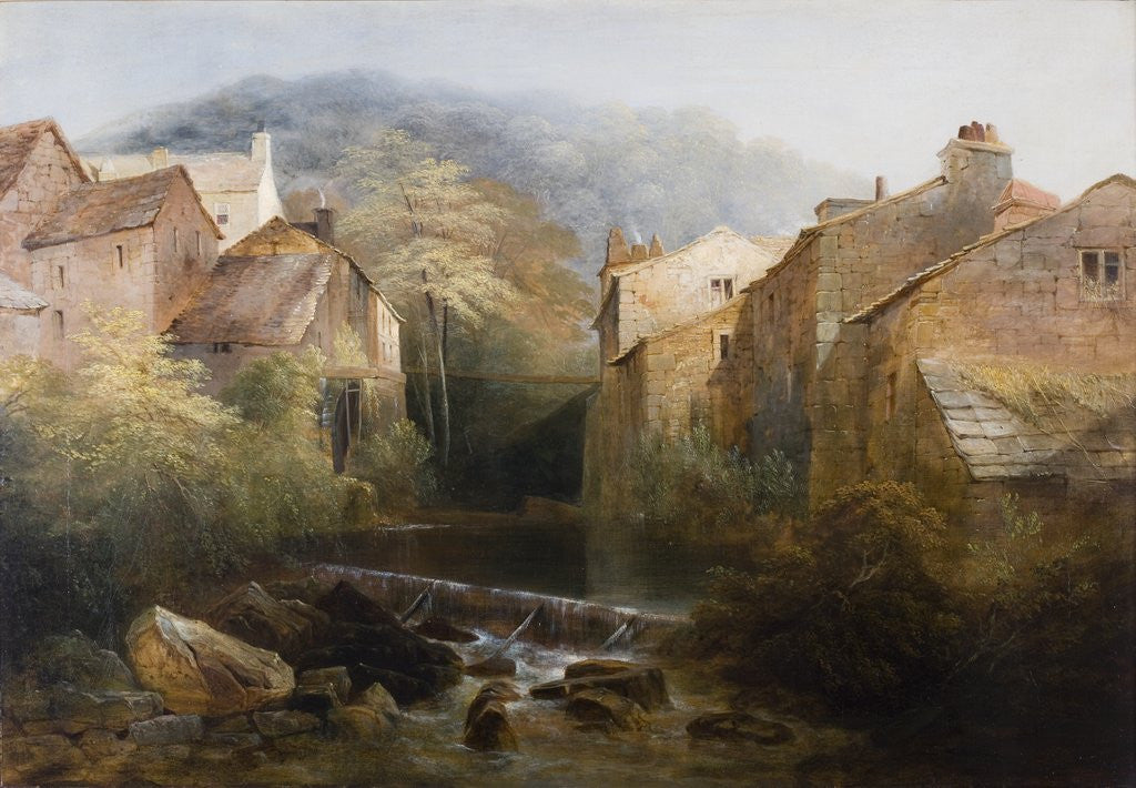 Detail of The Old Mill, Ambleside by Thomas Miles Richardson Senior