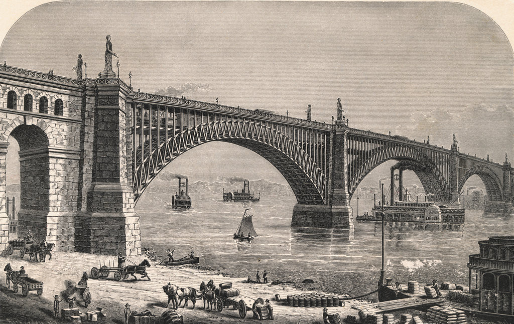 Detail of Eads Bridge by Corbis