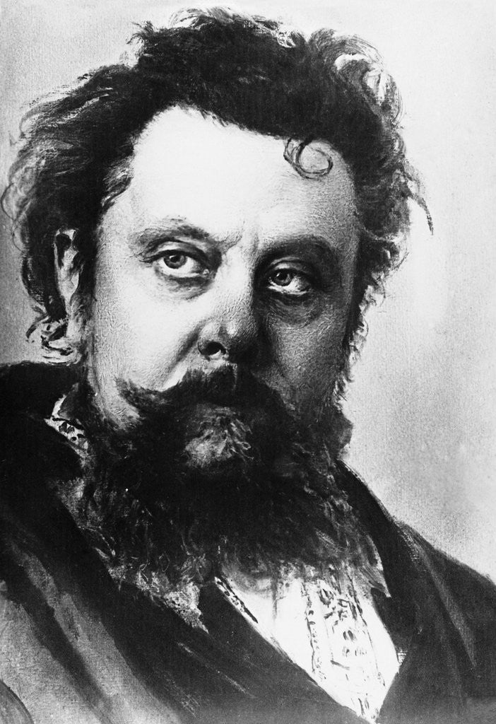 Detail of Portrait of Modest Mussorgsky by Corbis