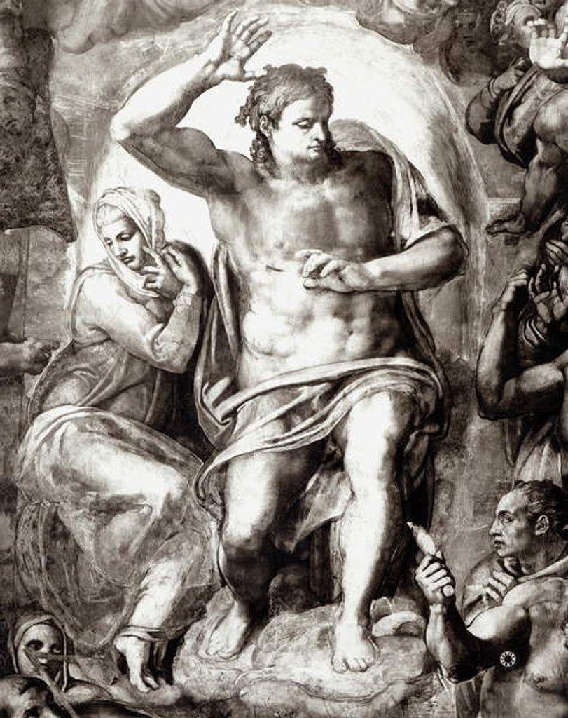 Detail of Christ by Michelangelo Buonarroti