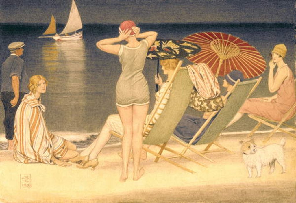 Detail of Parasols, 1929 by Joseph Edward Southall