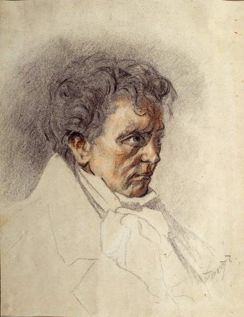 Detail of Portrait of Ludwig van Beethoven by Leon Bakst