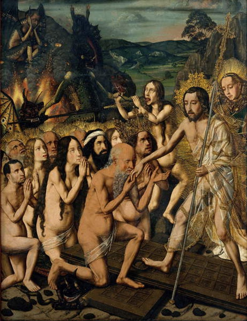 Detail of Descent of Christ into Limbo, c.1475 by Bermejo