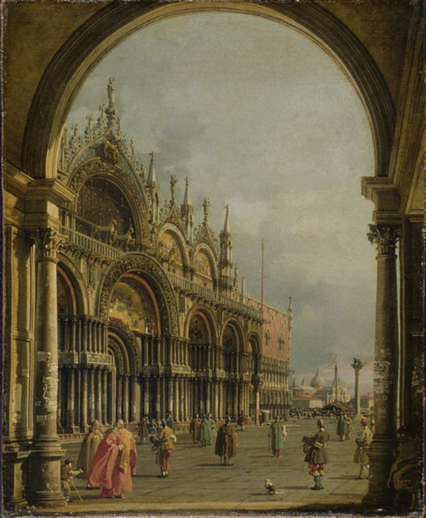 Detail of St. Mark's, Venice, c.1756 by Canaletto