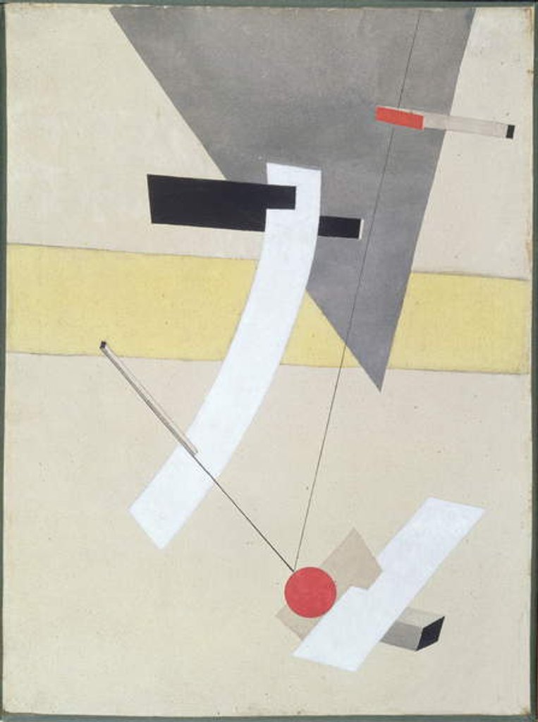 Detail of Proun 12 E, 1923 by Eliezer Markowich (1890-1941) Lissitzky