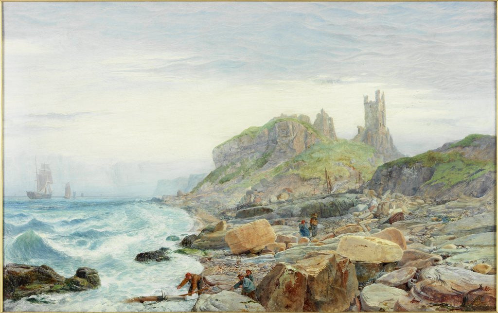 Detail of Ruin of a Northumbrian Keep by Charles Napier Hemy